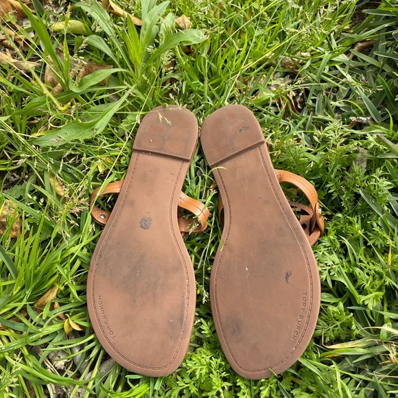 TORY BURCH Miller Sandals Vintage Vachetta size 8.5 - Picture 11 of 11